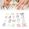 100pcs Paper Clips Colorful Cute Exquisite Mini Metal Paperclips for Party Invitation Cards Students
