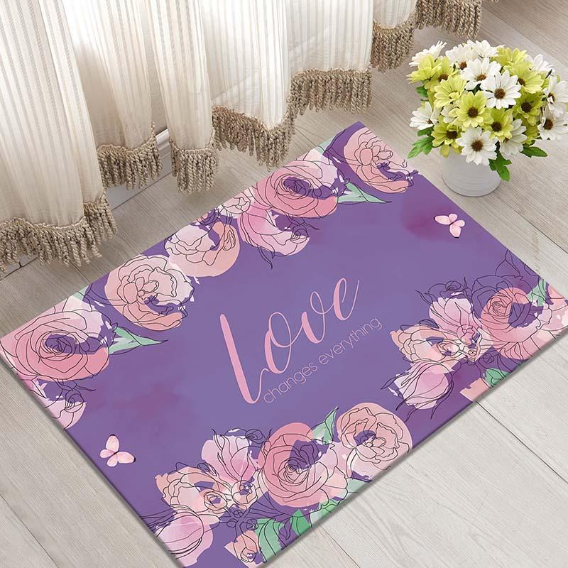 

Японский мультяшный коврик для входа, милый коврик для прихожей, коврик для двери, моющийся нескользящий коврик 40 * 60Cm