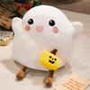 Halloween Pumpkin Ghost Plush Toys Soft Cozy Cartoon Ghost Throw Pillow Back Cushion Funny Halloween Home Decor Kids Gift