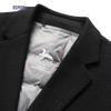 Luomeng Men's Mid-Length 100% Wool & 90% Down Winter Coat