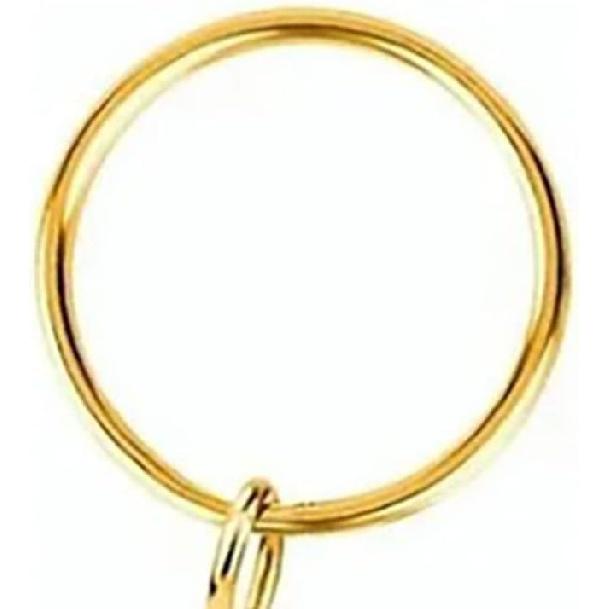 100pcs Gold Keychain Rings Metal Split Key Rings Chains Parts with Open Jump Rings for DIY Crafts Jewelry Making