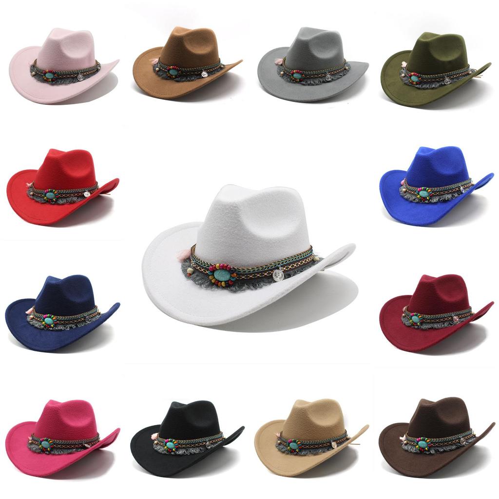 Western Cowboy Hat With Sun Protection For Men Women Bohemian Style