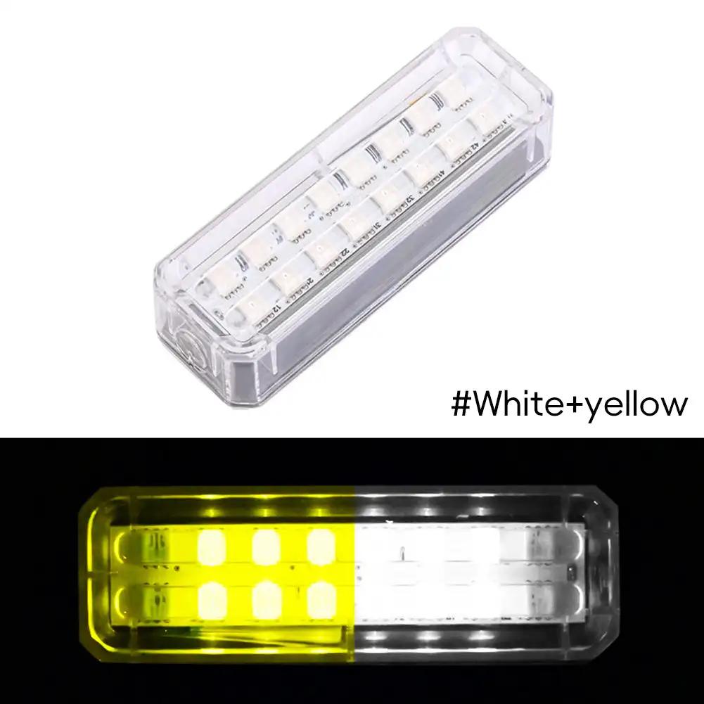 Car Warning Light Solar Energy LED Flashlight Indicator Lights in-Night Caution Strobe Warning Light Running Lamp Clear for Car