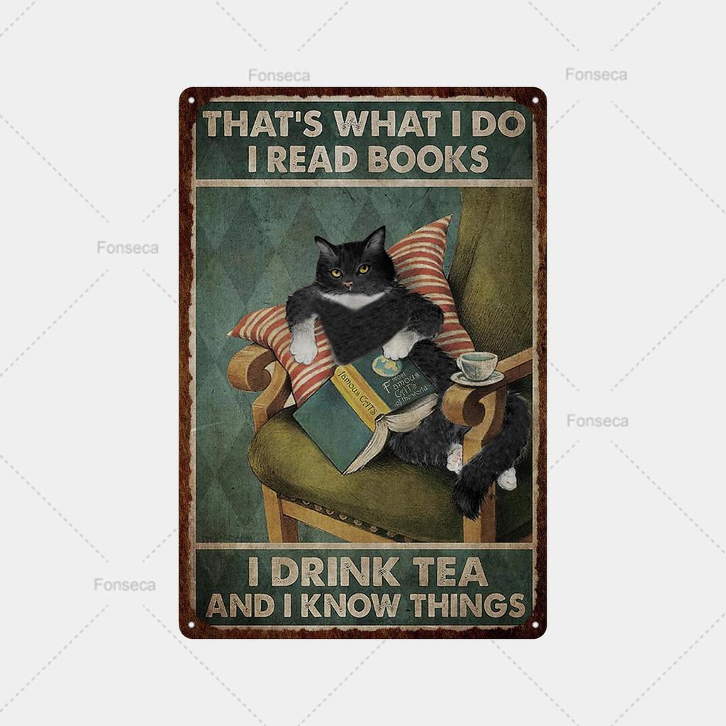 Mfoever Animal Inspirational Slogan Metal Sign Vintage Tin Sign Metal Vintage Bar Vintage Wall Decoration Bar Club Man Cave Metal Poster