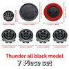 Black 82mm Front Hood Emblem 74mm Rear Badge For BMW 68mm 56mm Wheel Hub Cap 45mm Steering Wheel ABS Auto Tuning Accessories