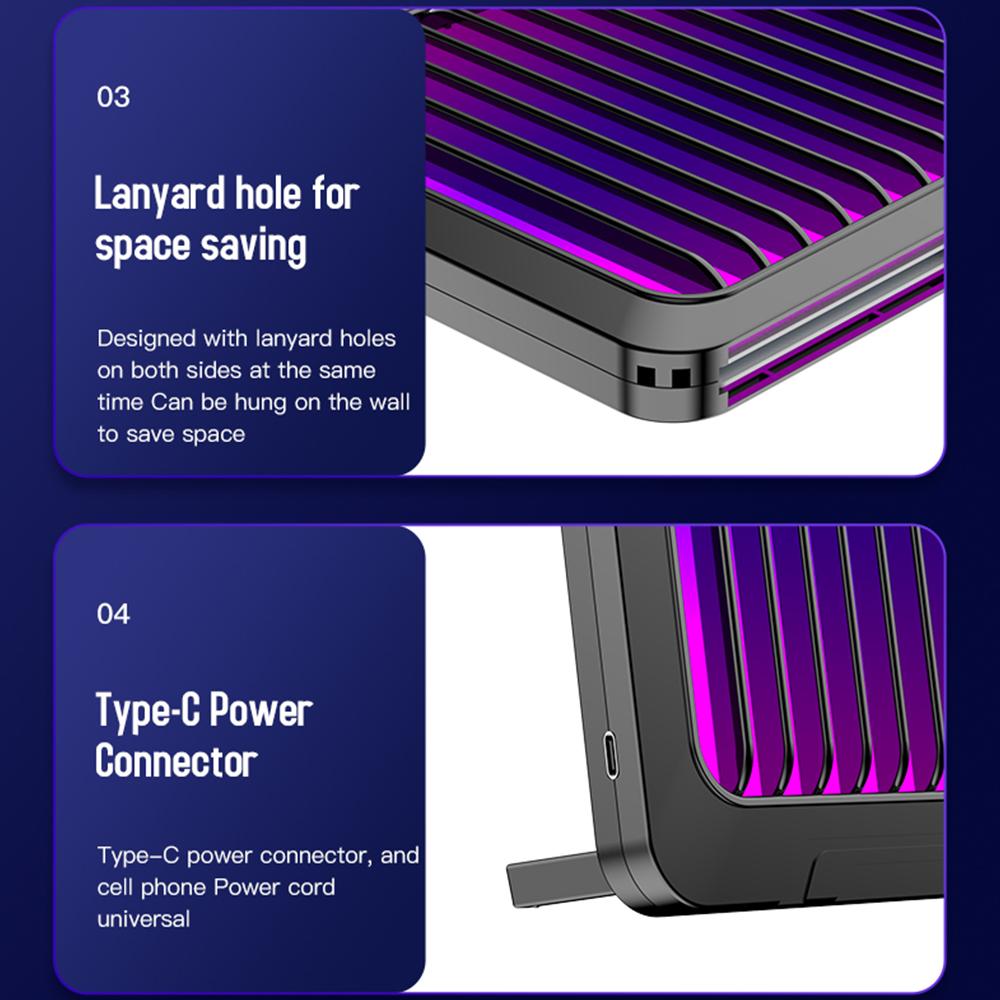 Elektrischer Insektenvernichter USB-betriebene Fliegenfalle für den Innenbereich mit 6 Ersatzaufklebern Leise Energiesparend