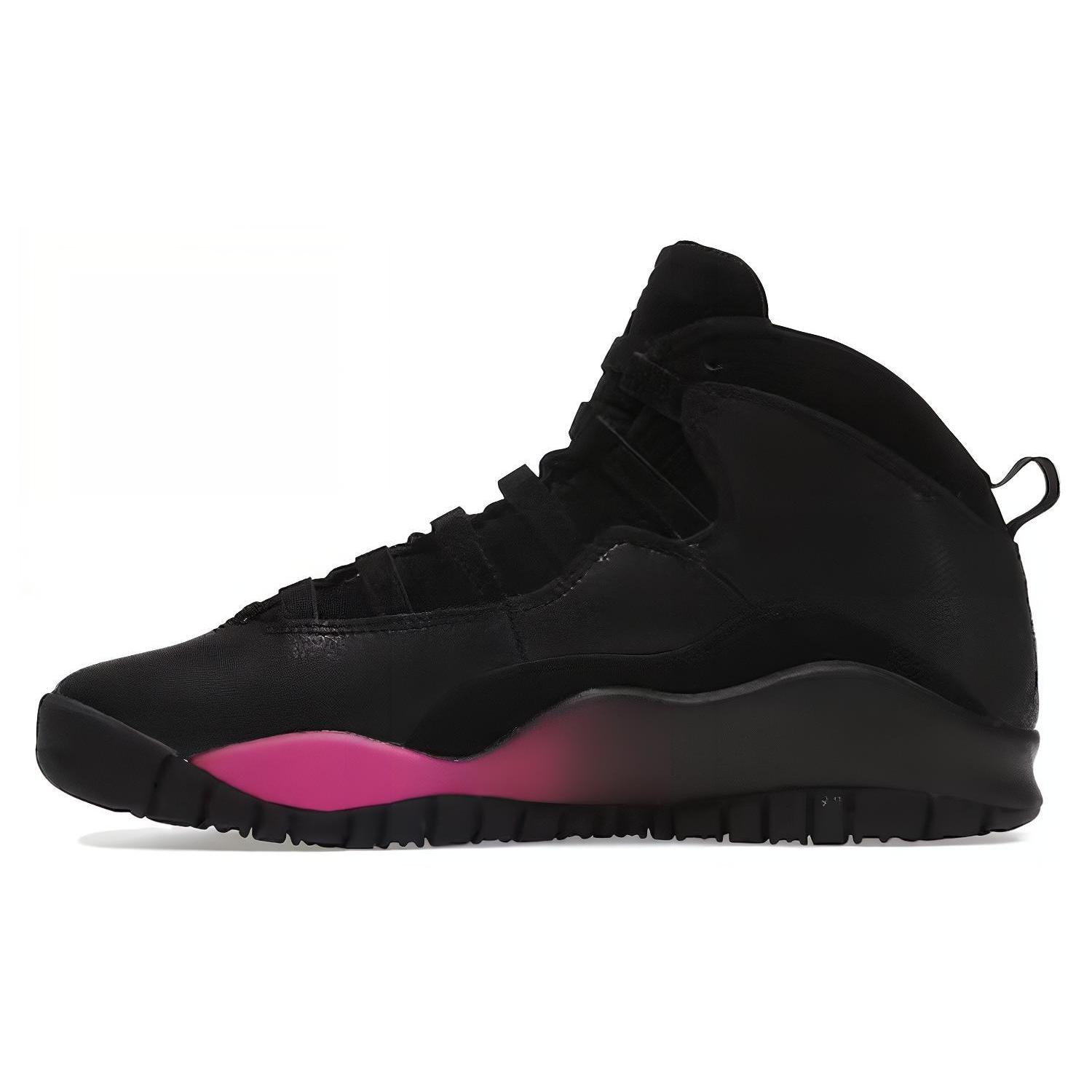 

JORDAN 10 Retro Black Fuchsia Black GS 35.5