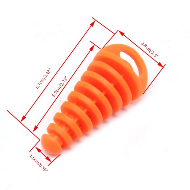 Muffler Exhaust Wash Plug 0.6"-1.5" Wash Plug Protector for Motorcycles Dirt Bike 2/4 Stroke Exhaust Silencers
