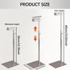 3pcs Stainless Steel Handbag Display Stand Golden Matte Finish Adjustable Jewelry and Multi-Functional Luxury Wallets Showcase