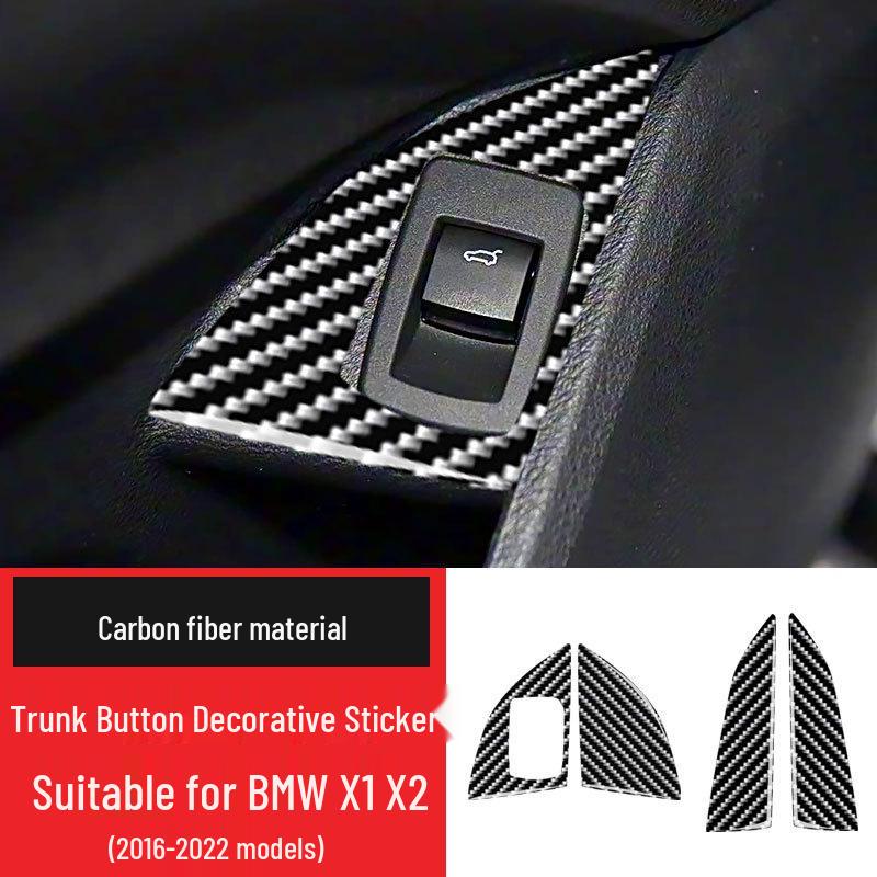 BMW X1/X2 (16-22) Carbon Fiber Trunk Switch Sticker