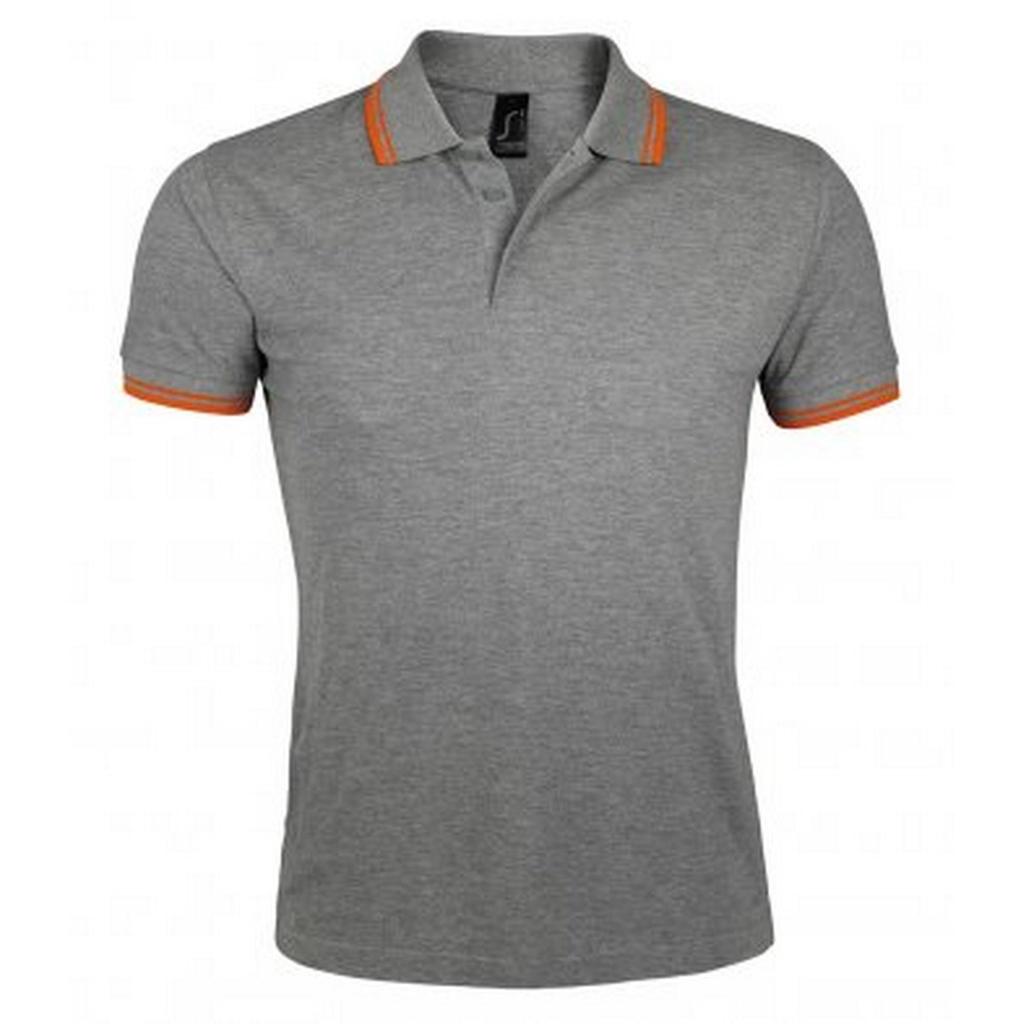 Mens Pasadena Tipped Short Sleeve Pique Polo Shirt