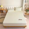 Cartoon Bed Sheet Solid Color Brushed Bed Sheet Washed Cotton Bed Sheet Mattress Protector