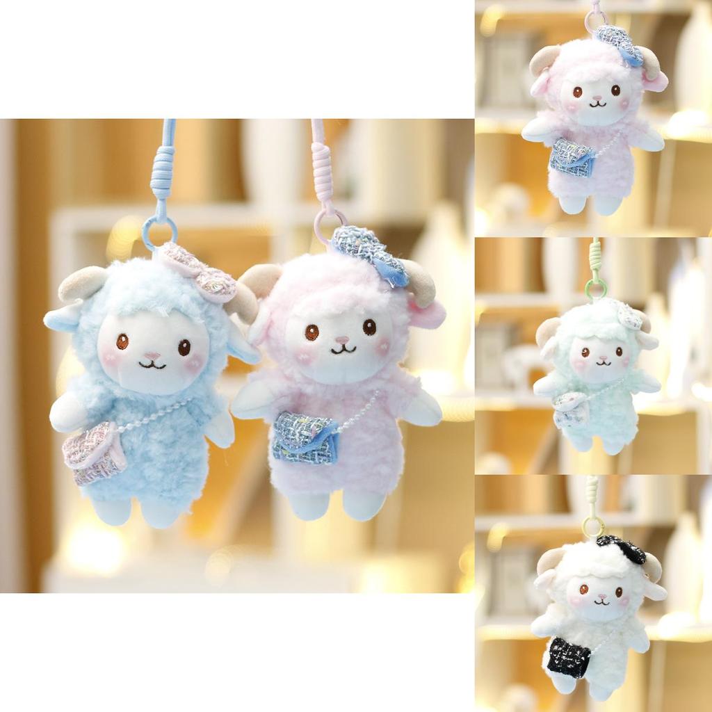 Plush Sheep Keychain Cute Animal Doll For Girls And Boys Backpack Decor