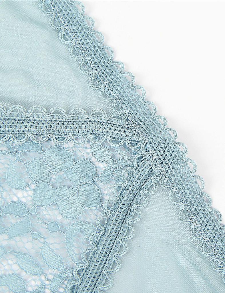 Lace Cute Sexy Plus Size Stylish [comeondear] Women's T-Back Panties, See-Through Panties, Low-Rise Underwear, Lingerie, Ribbon, Stress-Free