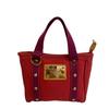M40037 Tote Antigua Canvas Hippo PM Handbag Red Canvas Women Used