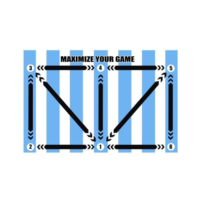 

Мат для футбольных тренировок Мастерство футбола Тренировочные маты для шагов Спорт На открытом воздухе чёрный