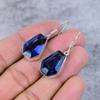 Tanzanite Quartz Gemstone 925 Sterling Silver Jewelry Earring 1.58" M-364