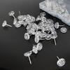 50/100Pcs Big Head Push Pins Map Tacks Thumb Nails Flat Push Pins Thumb Pins for Cork Board Picture Maps Posters Note