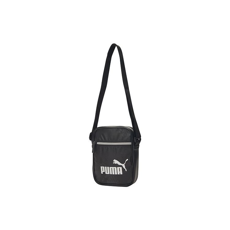 Puma Minimalist Casual Classic Large Logo Fabric Shoulder Crossbody Bag Unisex Bags Black 076974-01 Black