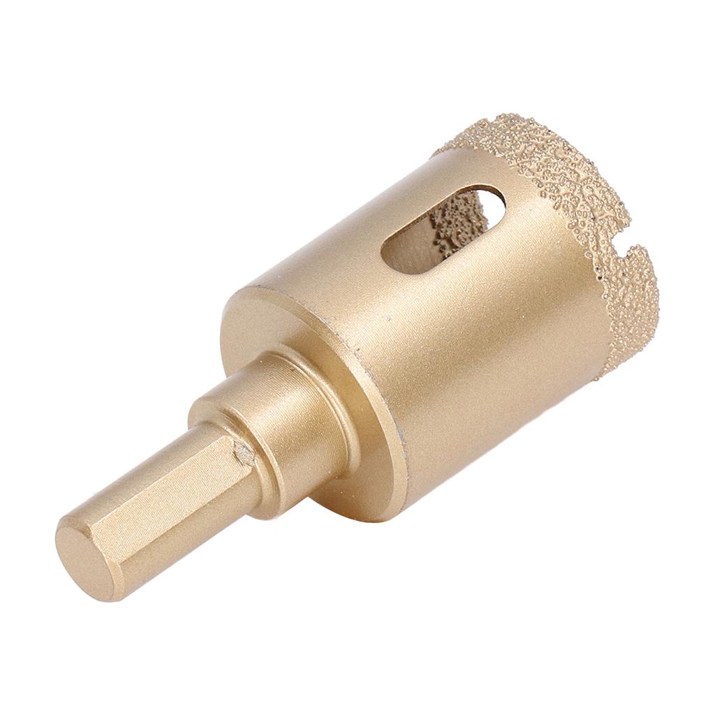 Gold Tone Hole Saw Drill Bit Alloy Shank Tile Hole Opener New Brazed Drill Bit  Home Improvement