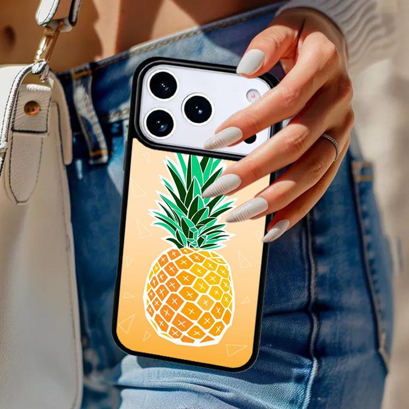 Summer Pineapple Phone Case For iPhone 17 Air 14 15 13 12 Max Cover For Apple 16e 11 Pro Max Plus Coque