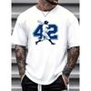 European Sizes Men' Vintage T-Shirt - Retro Soft Cotton Tee Casual Wear & Year-Round, Machine Washable Round Neck Shirt