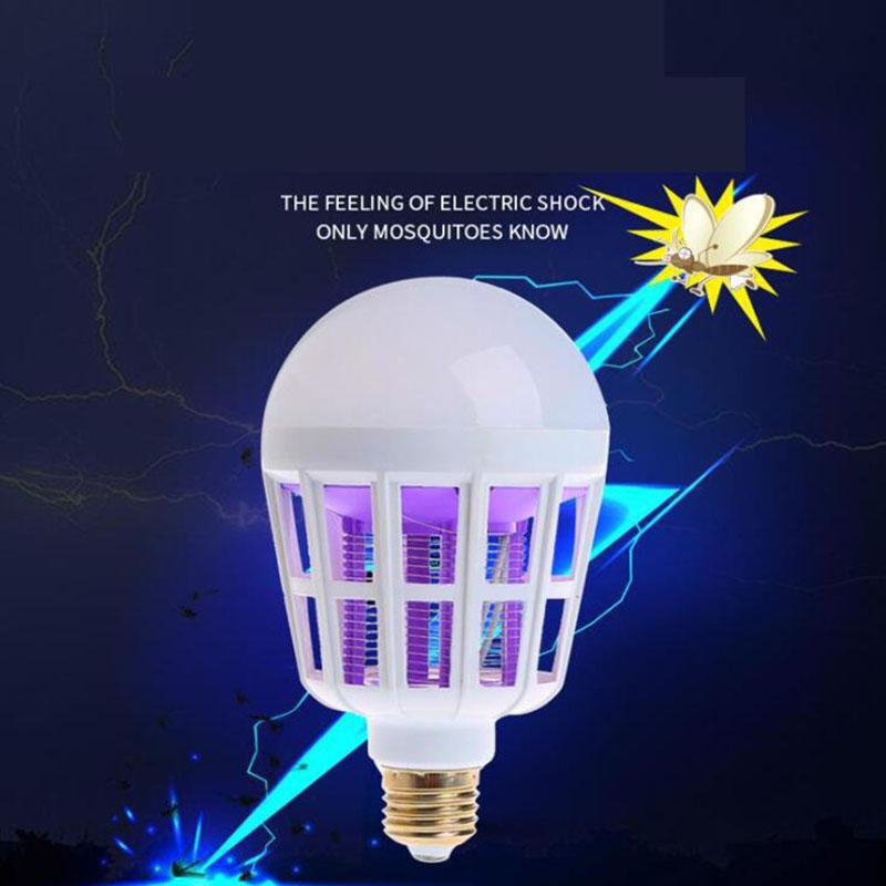 2-Wege-9W/20W LED-Mückenvernichter-Glühbirne LED-Glühbirne Nachtlicht Anti-Moskito Muggen Bug Zapper Garten E27 Stecker AC 220V