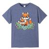 3D Sticker Patch Fox Mother Baby A-Level Washable Thermal Press Vinyl Diy Hoodies Tops Iron On Patch