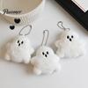 Sacs à dos Accessoire Fantôme 1/2/3 Pièces Halloween Porte-clés Peluche Pendentif, Ornement Blanc Peluche avec Chaîne de Perles, et Sacs à Main Accessoires Décoratifs Charme