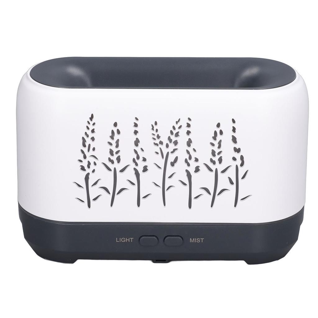 Luftfukter 200ml Hvit Hul Flamme Ultrasonisk Atomisering Stille Aromaspreder Luftfukter