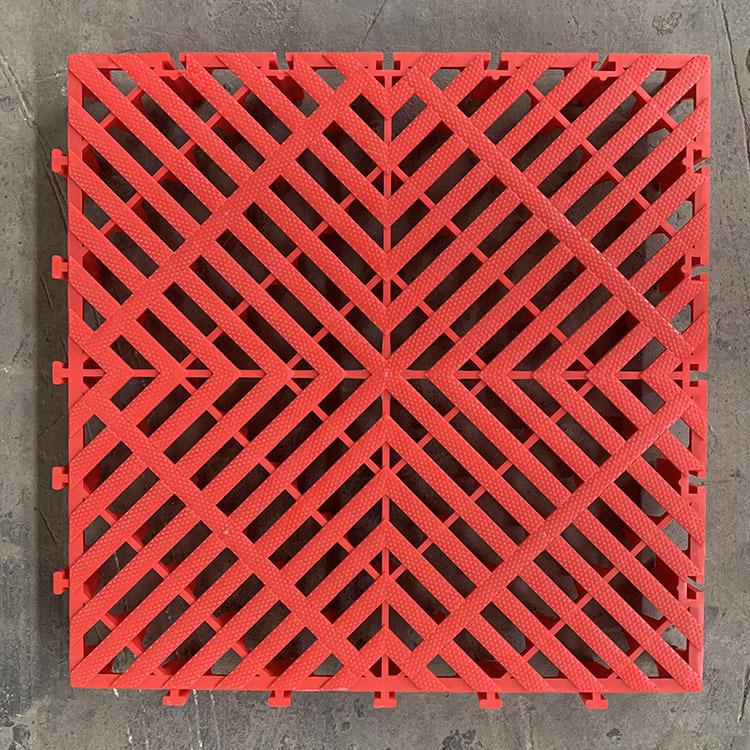Car Wash Room Floor Grid - 4cm Garage Tile Floor Mat 4S Shop Grid Mat