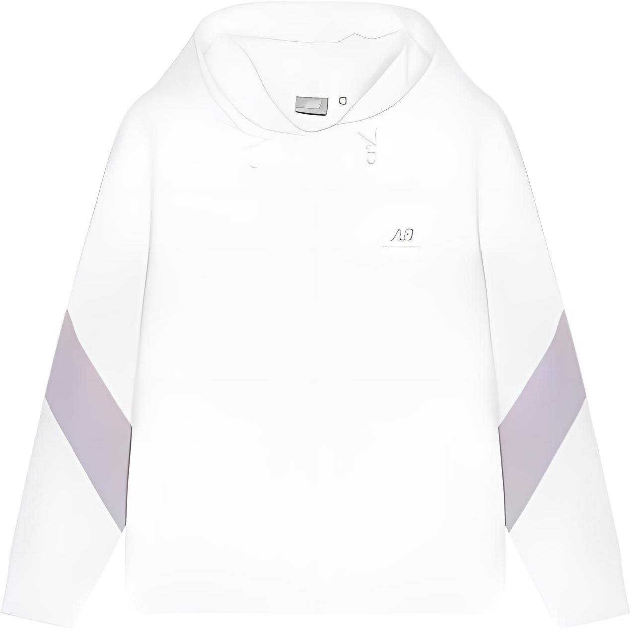 New Balance Sweatshirts Women s White Hooded Moderate Regular 5CC39342-IV L