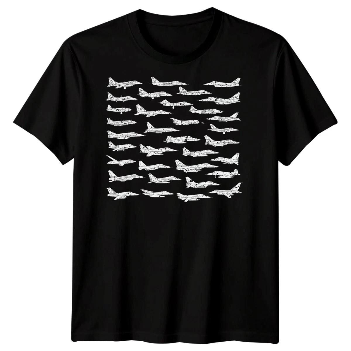 

Fighter Jets Military Aviation Mens T-Shirt Air Combat Graphic XL