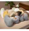 Wave-Shaped Cloud Leg & Back Hugging Pillow - Long Body Cushion for Side Sleepers