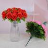 18 Heads Real Happy Flower 9 Colors Photography Photo Gift Natural Simulated Rose Mini Rose Flowers Decorative Home Decorative
