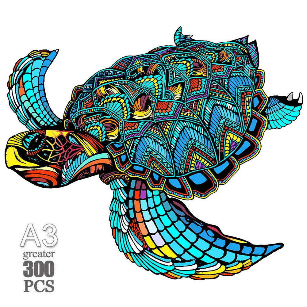 Non-Toxic Animal Wooden Puzzle For Adults Children A3 A4 A5 3D Wood Diy Crafts Shaped Christmas Gift Wooden Jigsaw Puzzle Gifts New