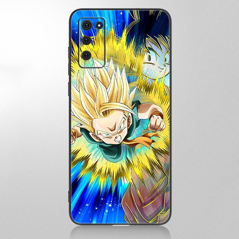 Husa din Japonia Anime Kid Goku pentru Samsung Galaxy A12 A02S A22 A32 A52 A72 A71 A51 A41 A31 A21 A11 A50 A70 A10S A20S Husa moale neagra