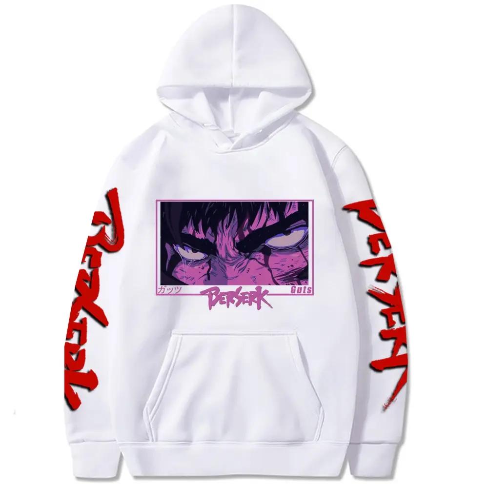 Herren Mode Berserk Hoodies Harajuku Guts Augen Grafik Hoodie Berserk Shop Sweatshirts Damen Pullover Corridos Tumbados Hoodies