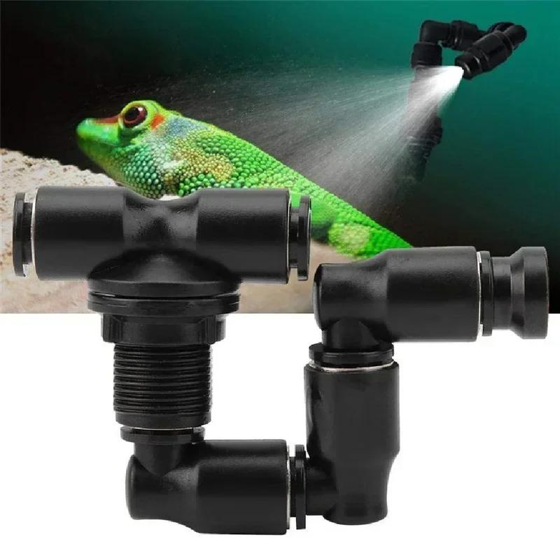 Universal Misting Nozzle 360°Rotatable Fogger Sprayer Reptile Terrarium Rainforest Vivarium Humidity Irrigation System Nozzle