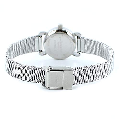 Pierre Talamon Women's Natural Diamond Shell Silver Watch PT-7200L-3 [Parallel Import]