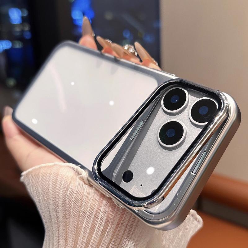 

Универсальный чехол для iPhone и защитная пленка для объектива: Совместим с iPhone 13/14/15/16 Pro Max/17, оснащен невидимой подставкой и защитным дизайном. 14