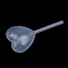 50 Pcs Heart Shaped Creative Plastic Dropper Cream Transfer Straws