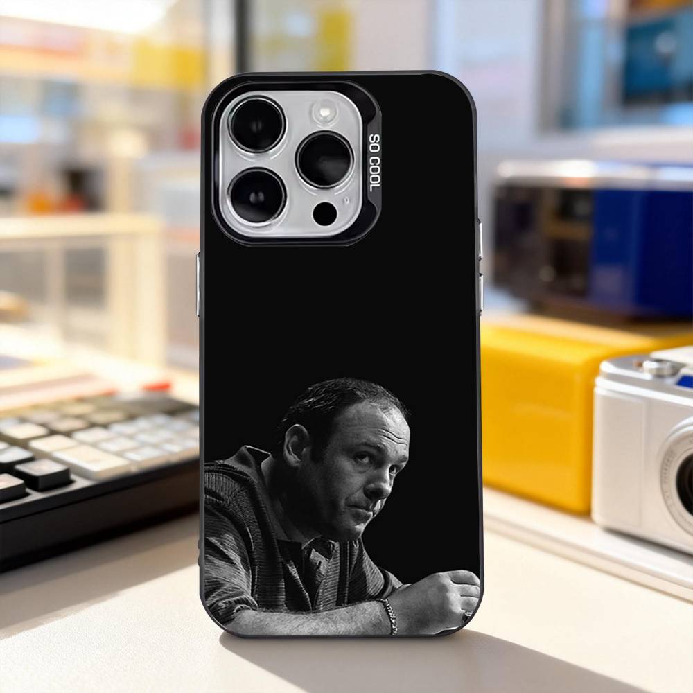 T-Tony Cool S-Soprano For iPhone 11,12,13,14,15,16,17,Pro,Max,Plus,E,Air,Mini Phone Case IMD Matte Black