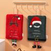 1 small towel cartoon square multi-element embroidery hanging cute coral fleece thick Christmas creative
