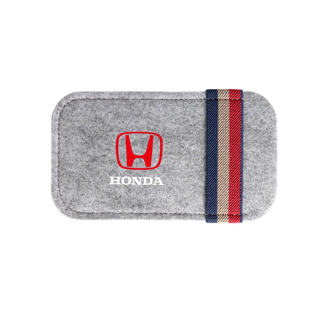 EDB3  Car Sunglasses Organizer Bag Eyeglass Holder Glasses Storage Clip For Honda Civic Hrv City Jazz Accord CR-Z VTEC Vezel Insight