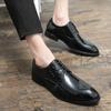 Newest Italian Oxford Shoes for Men Luxury Patent Leather Man Wedding Pointed Toe Dress Formal Casual Shoes Business Derby 38-48