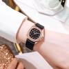 Relógio casual feminino com strass, mostrador quadrado, pulseira de silicone, movimento de quartzo, elegante, feminino, vestido, relógio de pulso, joias da moda, presente de aniversário