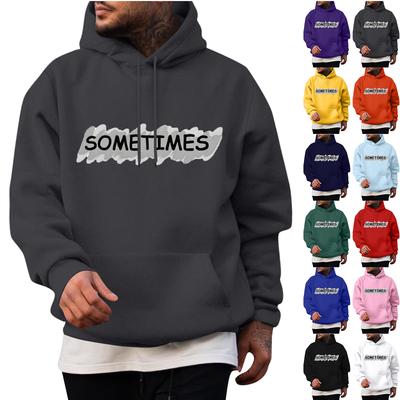 Moletom Masculino com Estampa nas Costas Moda Moletom com Capuz Top de Inverno Moletons da Moda para Meninos