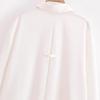 2025 Spring Women's European & American Style Linen Mid-Sleeve Shirt - Fashionable & Versatile