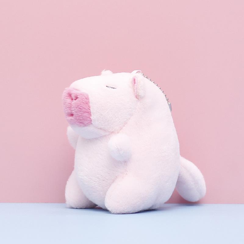 Capybara Plush Toy - Cute Rodent Doll Gift with Mini Pendant